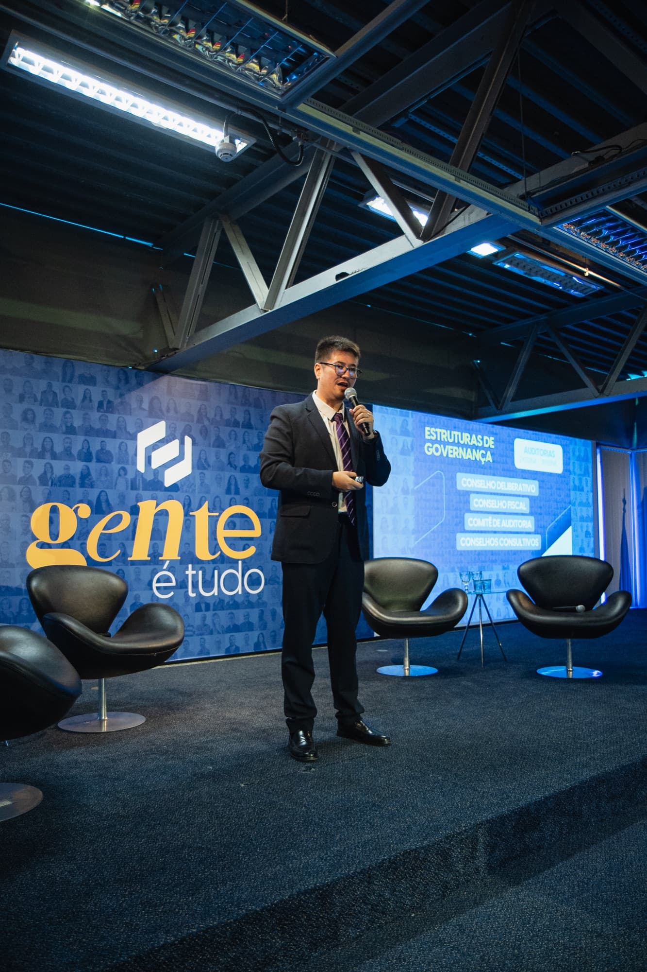 Encontro Gente é Tudo do Banco do Brasil em Fortaleza, registro 9 — painéis, plateia e bastidores