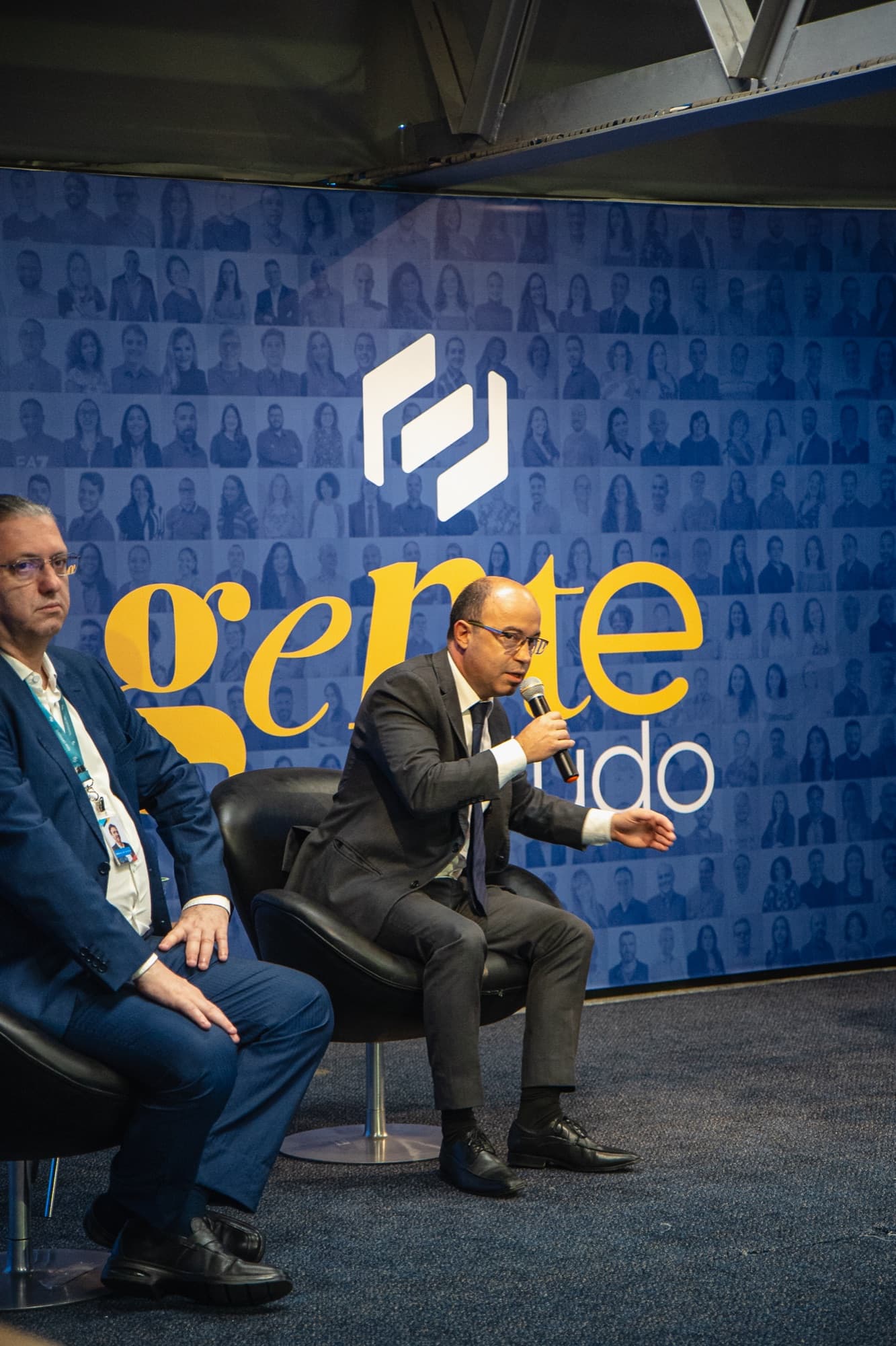 Encontro Gente é Tudo do Banco do Brasil em Fortaleza, registro 14 — painéis, plateia e bastidores