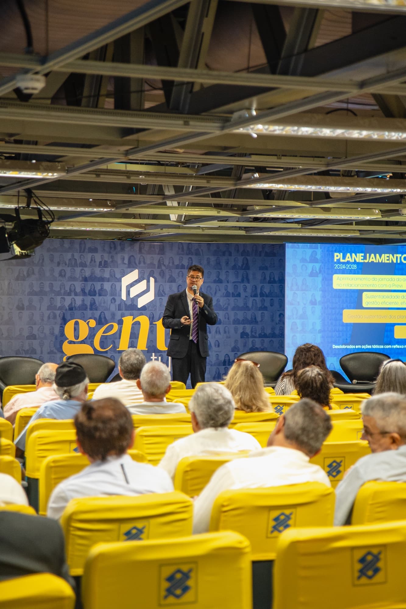 Encontro Gente é Tudo do Banco do Brasil em Fortaleza, registro 18 — painéis, plateia e bastidores