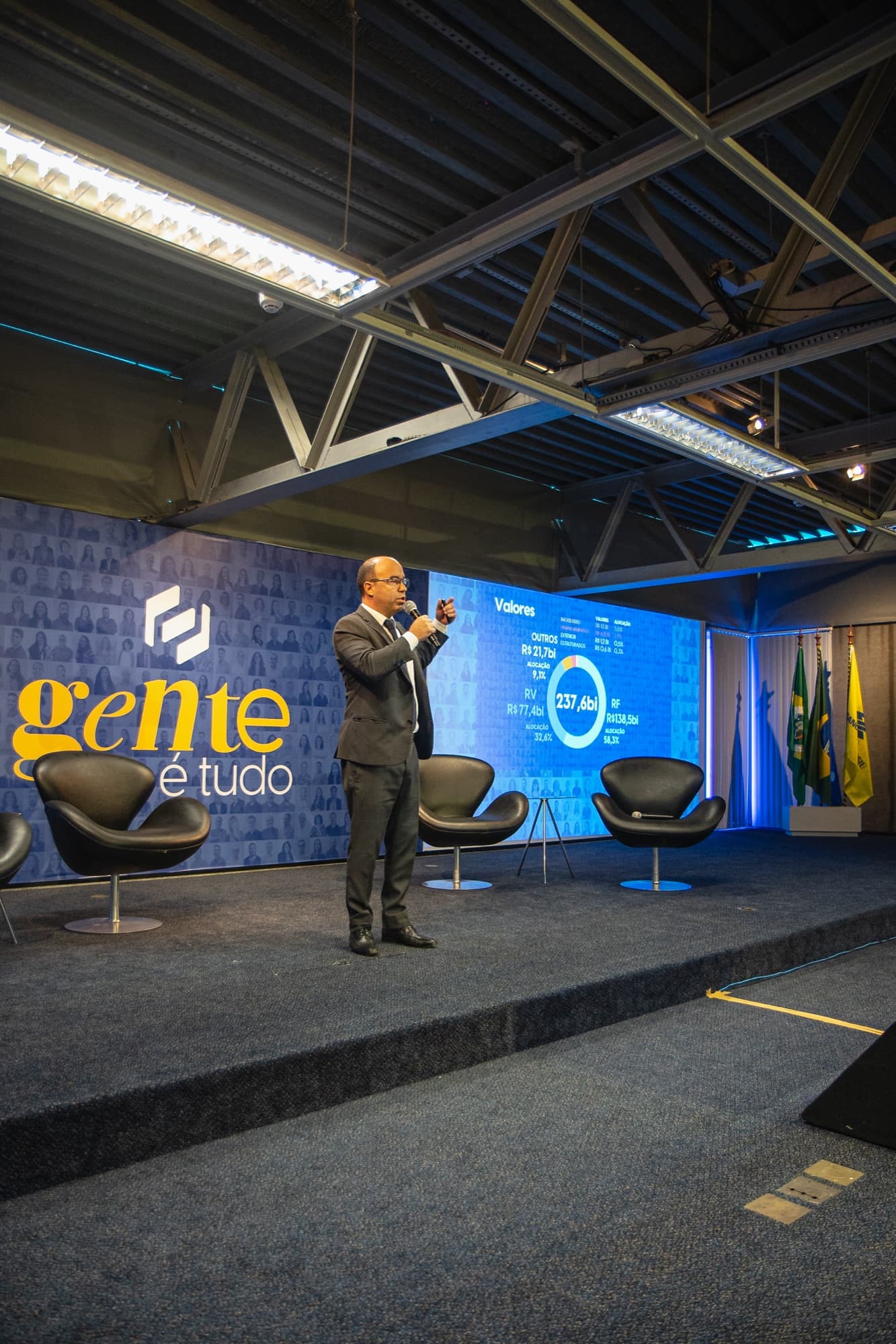 Encontro Gente é Tudo do Banco do Brasil em Fortaleza, registro 19 — painéis, plateia e bastidores