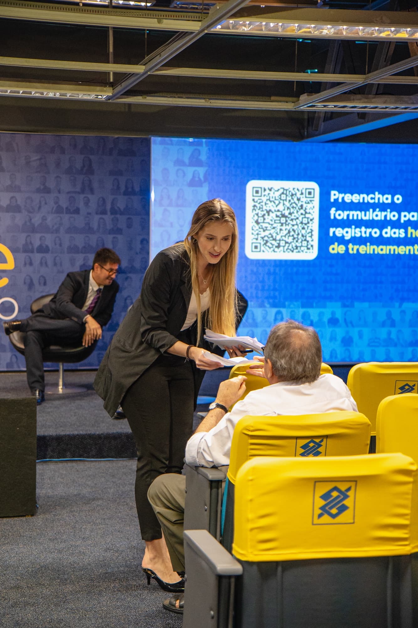 Encontro Gente é Tudo do Banco do Brasil em Fortaleza, registro 21 — painéis, plateia e bastidores